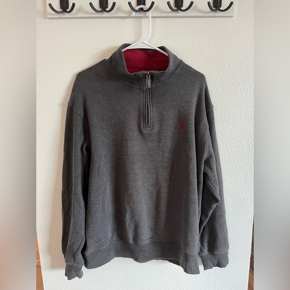 U.S. Polo Assn. Other - Polo by Ralph Lauren Men's Gray Quarter-Zip Sweater